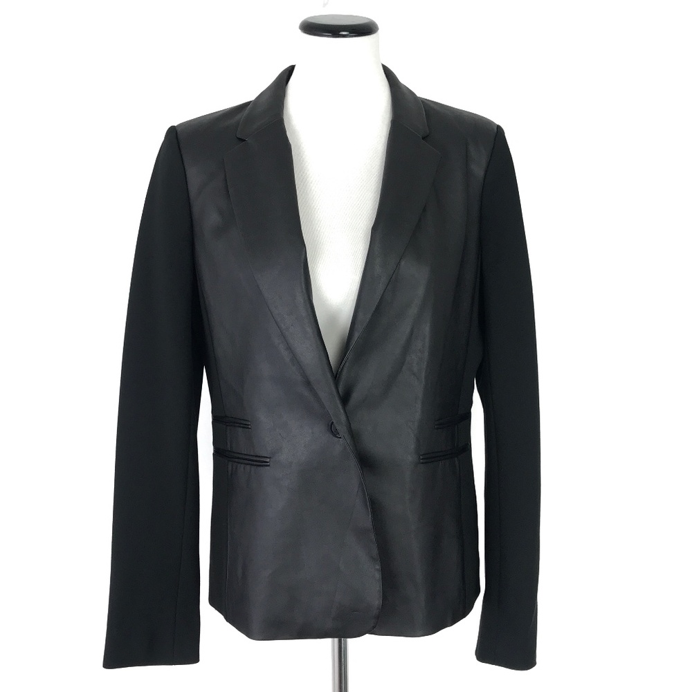 MICHAEL Michael Kors Faux Leather Blazer #370